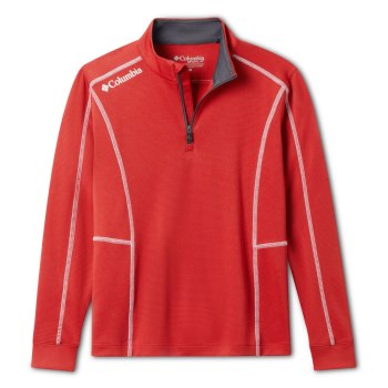 Columbia Omni-Wick Shotgun Quarter Zip Long Sleeve, Sudaderas Rojos Para Niño | 036298-AKW